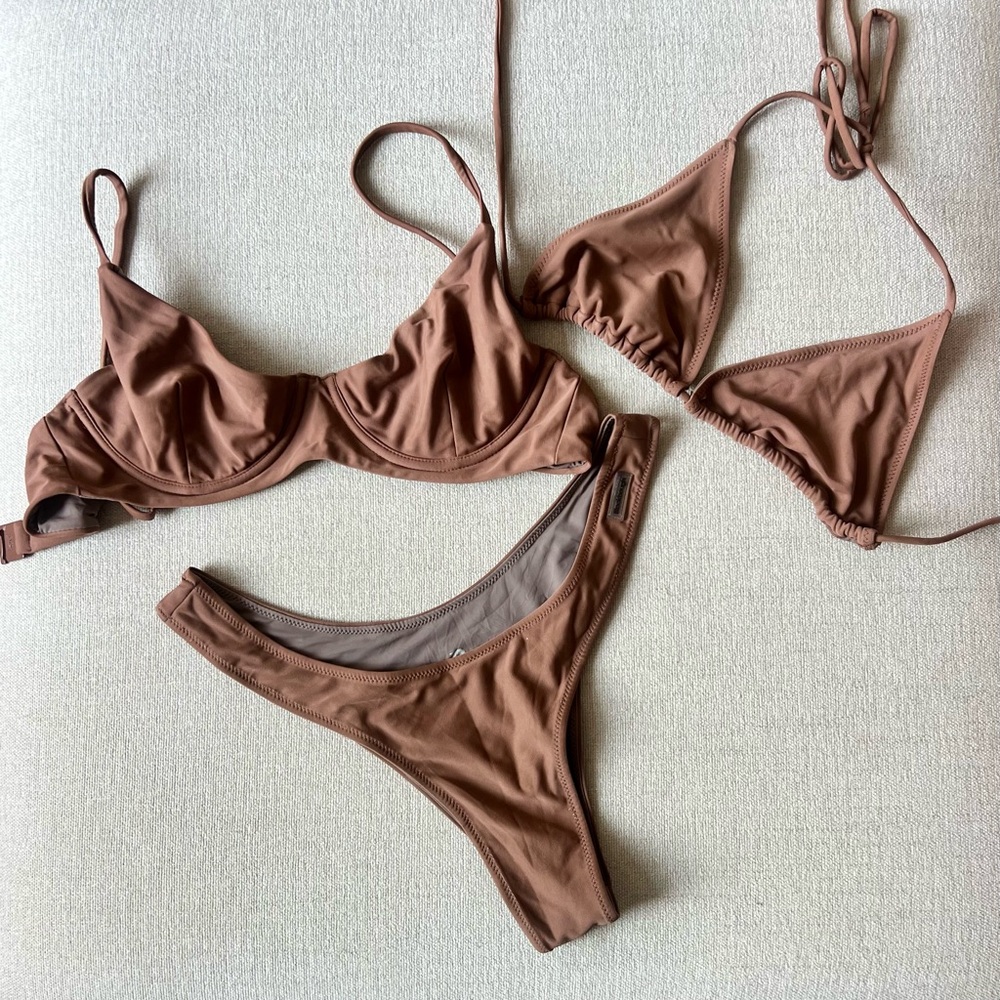 Blackbough cocoa bikini set